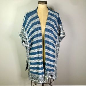 4x$25** CHAMPS Poncho Sweater open front woman